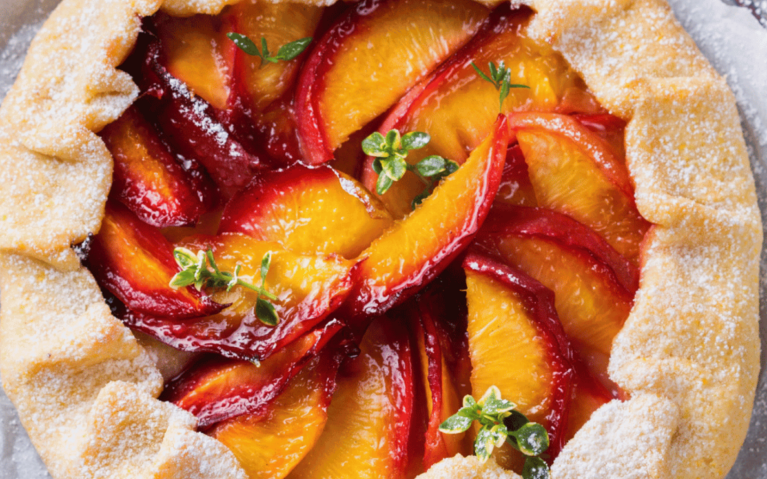 Tarte nectarine amande