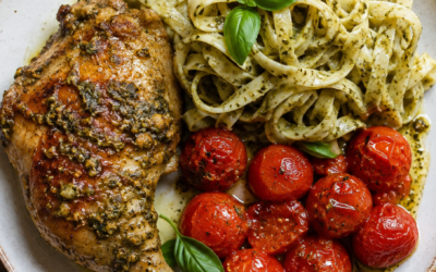 Poulet fermier au pesto